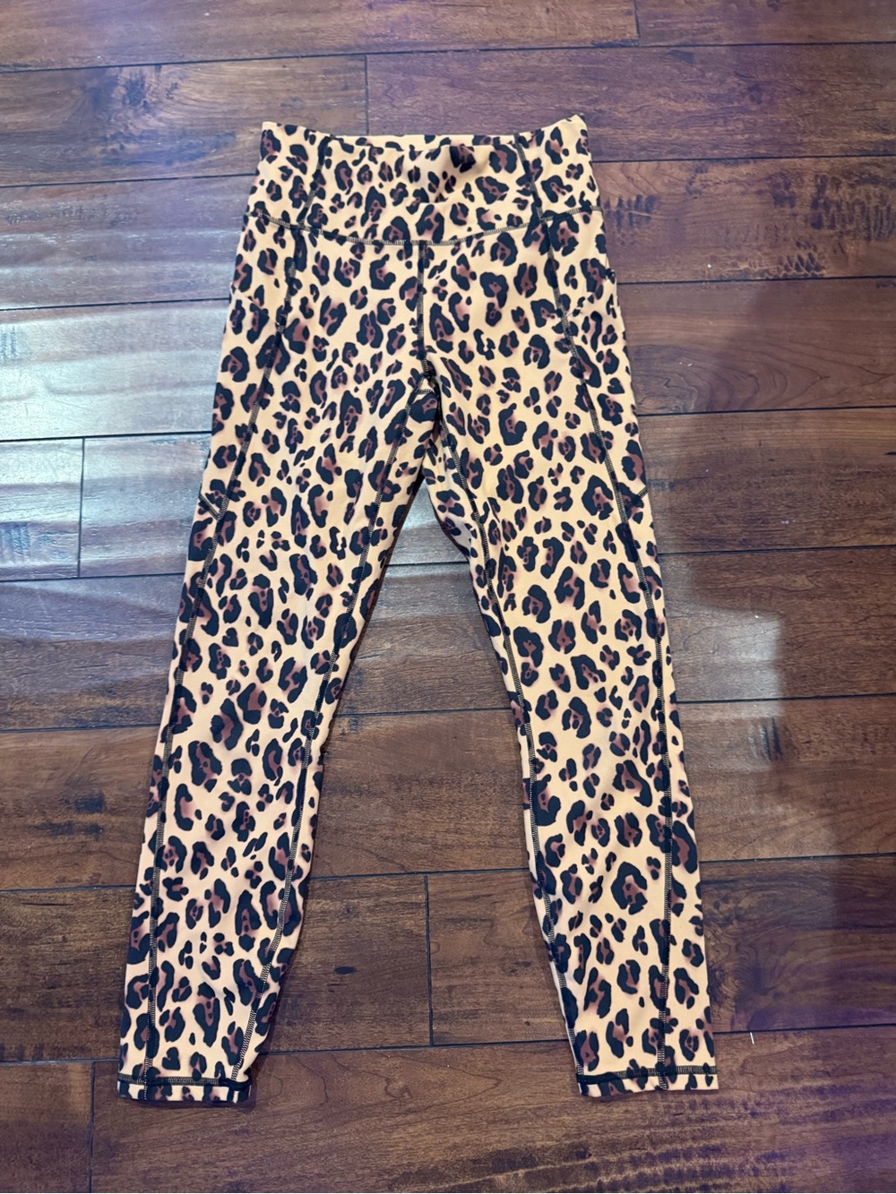 Fabletics Leopard Print High-Rise Leggings - Pink & Brown